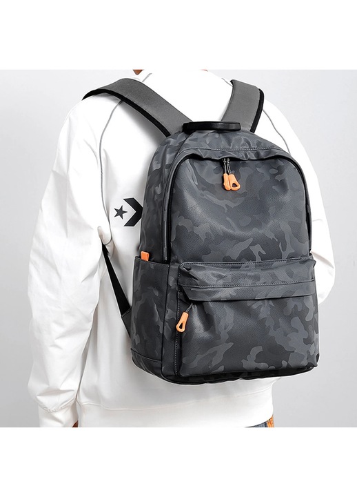 Rucsac barbati YANYXR casual gri 44x32x14cm usor