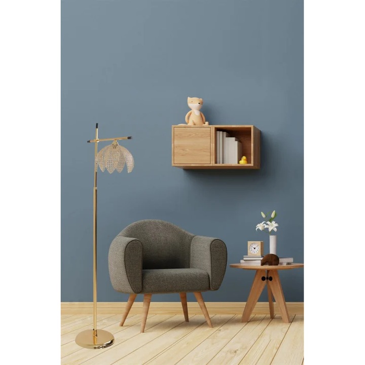 Lampadar, Pera, Auriu, 30 x 170 cm
