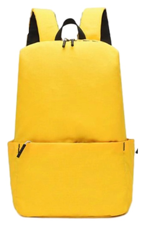Rucsac mic unisex YANYXR, capacitate mare, galben, 39x25x14cm