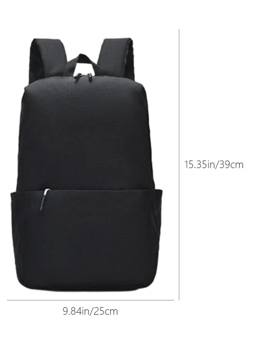 YANYXR, rucsac din nylon capacitate mare cu compartiment pentru tableta si spate captusit respirabil, model BCS2908528, negru, 39x25x14 cm