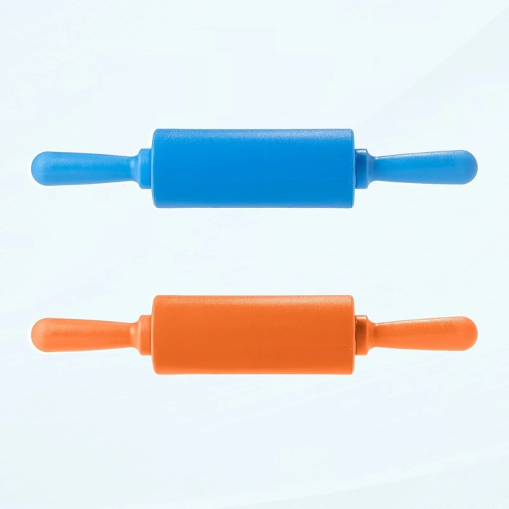 Set 2 sucitoare din silicon pentru copii, mici, multicolor, 20x3cm