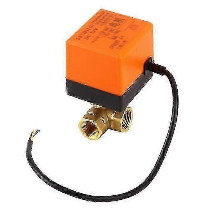 Elektromos golyóscsap DN15 sárgaréz 7x6.3cm hideg és meleg vízhez