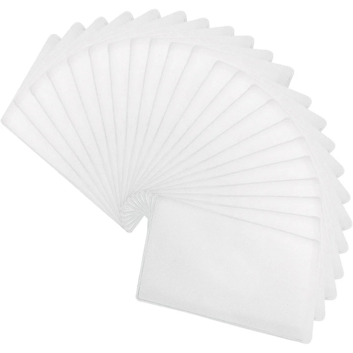 Set 100 huse carduri transparente PVC 9.3x6x0.05cm