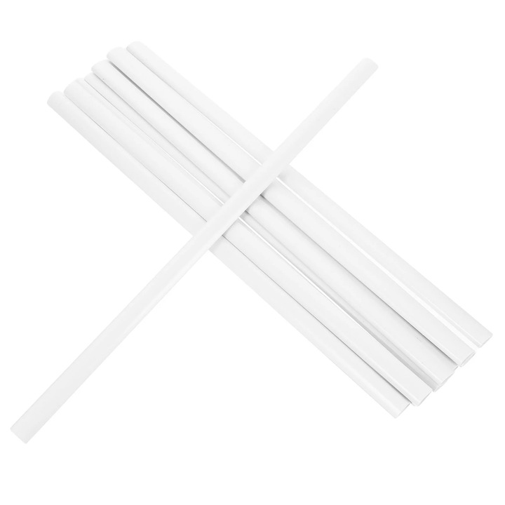 Set 10 bare legare plastic alb 30.5x1.2x0.7cm