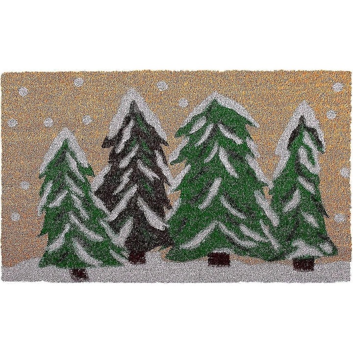 Többszínű bejárati szőnyeg 40x60cm, filc és gumi anyag, csúszásmentes, foltálló