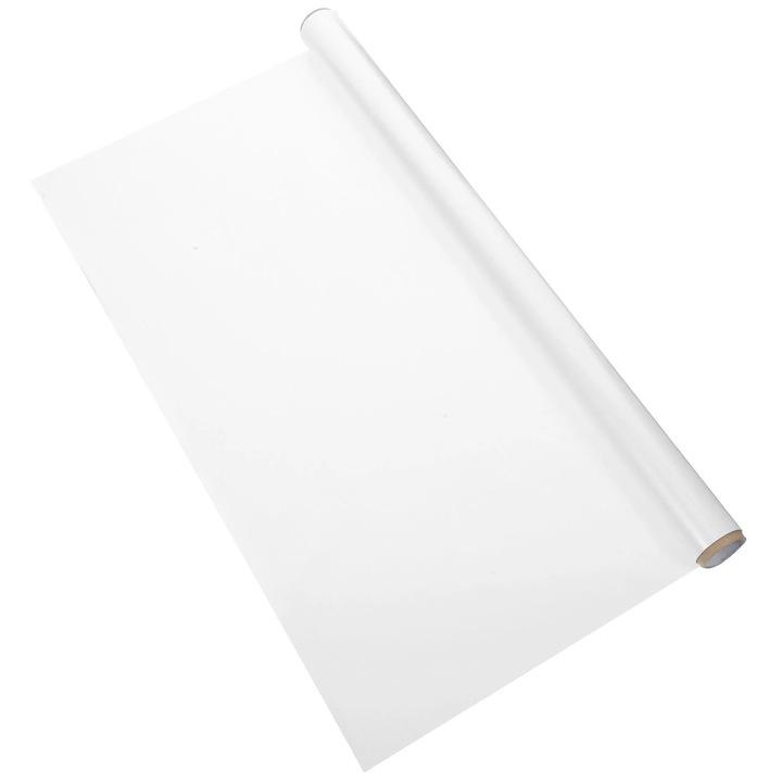 Folie alba pentru scris, 200x45x0.1cm, reutilizabila, rezistenta