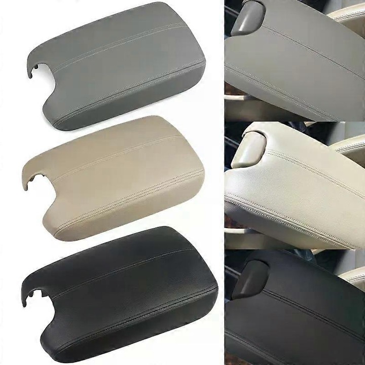 Капак за централен подлакътник от кожа за Honda Accord 2008-2012 черен
