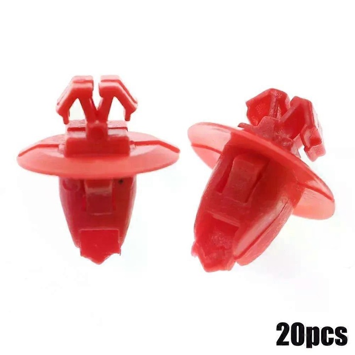 20 db piros műanyag rögzítő klipsz készlet Toyota Land Cruiser sárvédőkhöz 90904-67037
