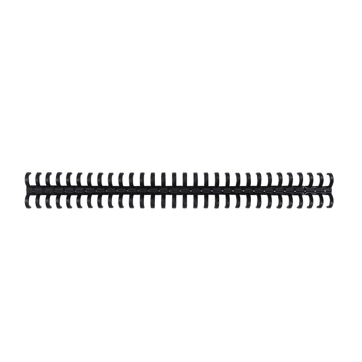 Spine plastic pentru legat foi, negru, 27.5x1.6x1.6cm