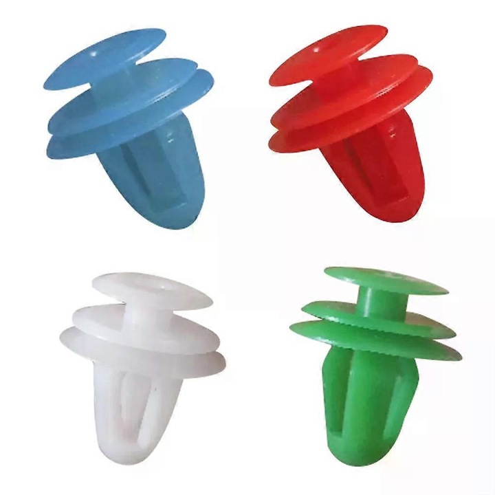 50 db univerzális műanyag klipsz készlet, többszínű, 1.72x1.4cm, autóajtókhoz