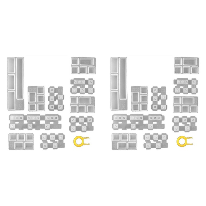 2 db szilikon forma mechanikus billentyűzet keycap-ekhez, fehér