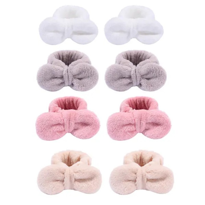 Set 4 perechi benzi absorbante pentru incheietura, multicolor, elastic, reutilizabil
