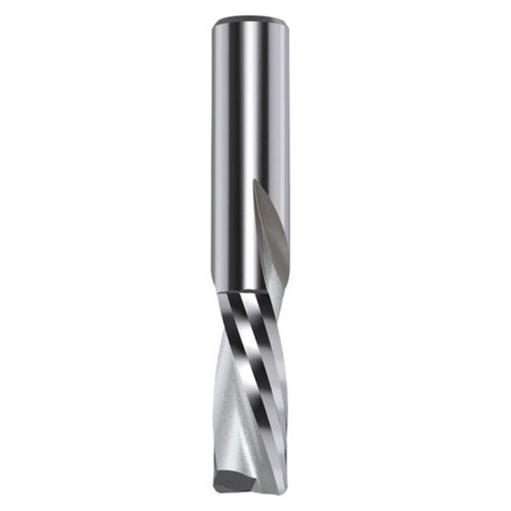 Freza helicoidala Z2, 1/8x1/2x1/4, carbura solida, pentru lemn si materiale plastice