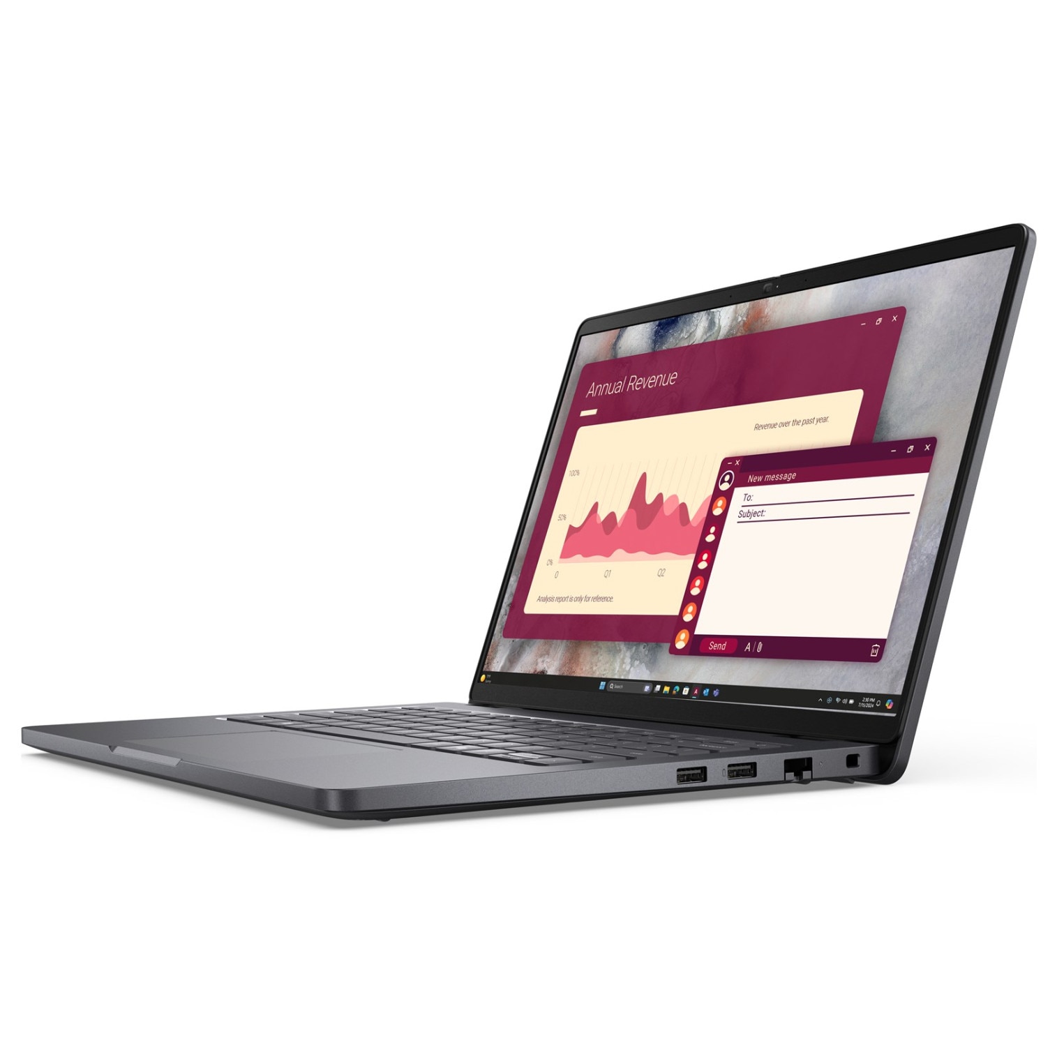 Laptop DELL Pro 14 PC14250, 14" Full HD+, Intel® Core™ 7 150U pana la 5.4 GHz, 16 GB RAM DDR5 5200 MT/s, 512 GB SSD, Intel® Graphics, Windows 11 Pro, Black 512 GB