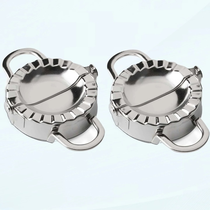 Set 2 prese pentru aluat 7.5cm inox pentru empanada ravioli gyoza coltunasi