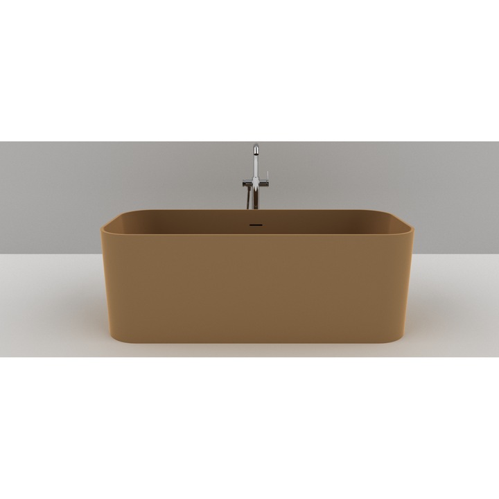 Cada de baie Noa 1570x638x563 mm (cu prea plin), Brown Clay Texturat