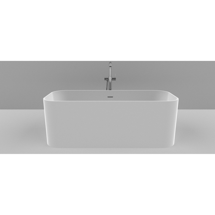 Cada de baie Noa 1570x638x563 mm (cu prea plin), White Snow Texturat