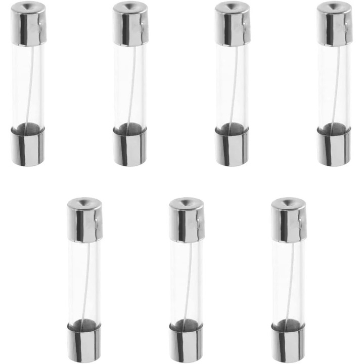 Elektromos biztosítékok 6x30mm 12A 250V 50 darabos készlet gyors üveg