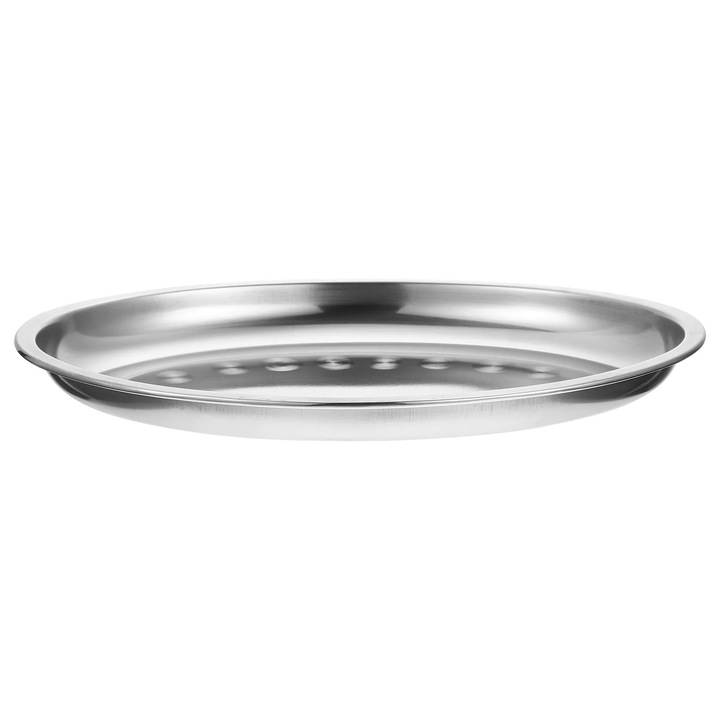 Tava ovala servire inox, multifunctionala, argintiu, 1 buc