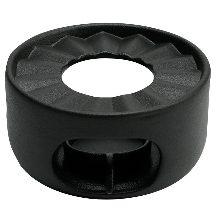 Incalzitor ceainic ceramic ZYBLSSBB LSM2xh9845-BCS0083360, cu suport pentru lumanare, negru, 12 x 12 x 6.8 cm