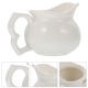 Cana ceramica alba 11.5x8x7cm pentru lapte