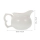 Cana ceramica alba 11.5x8x7cm pentru lapte