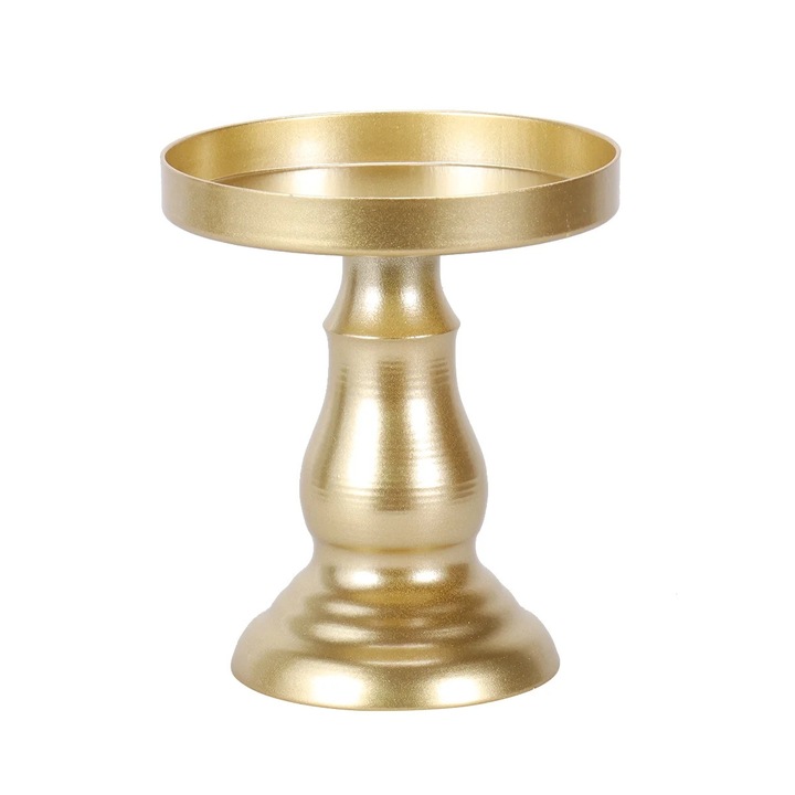 Suport tort metalic auriu 9.5x8x8cm robust si delicat