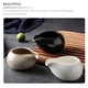 Set 2 cani ceramice multifunctionale, negru alb, 9x7x5cm