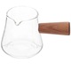 Cana lapte sticla si lemn 110ml 10.6x6.6x6.3cm