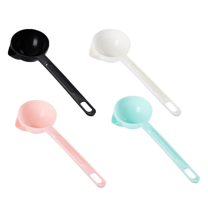 Set 4 linguri separatoare de ulei pentru supa, multicolor, 21x6x2cm, PP