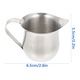 Cana lapte inox 60ml, capacitate mica, design simplu, usor de curatat