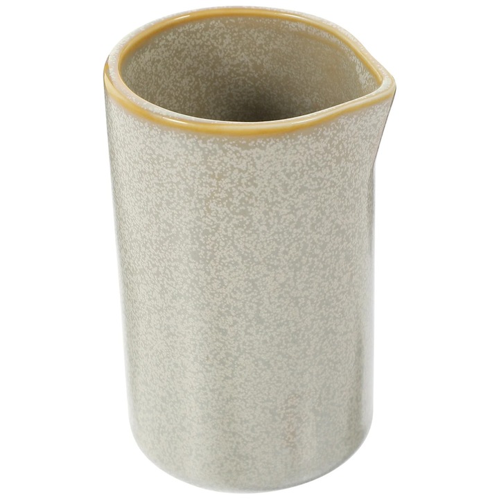 Cana ceramica pentru lapte, 10x6.5x5.7cm, alb