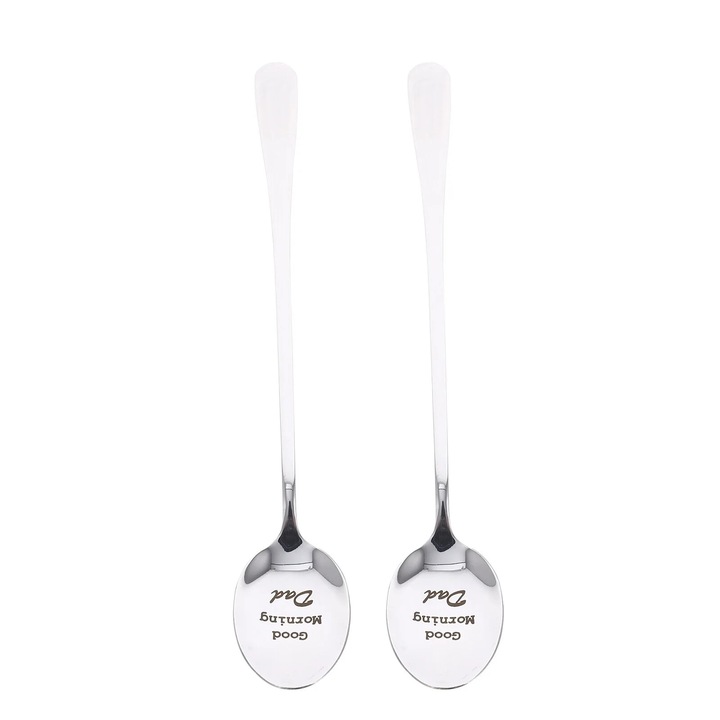 Set 2 linguri inox pentru supa 19.8x3.1x0.2cm argintiu