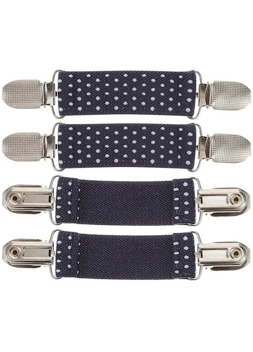 Set 4 cleme pentru manusi copii, multicolor, 13.5x2.5x0.5cm