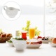 Set 3 cani ceramica alba pentru lapte si cafea 250ml