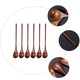 Linguri pentru miere YANYXR BCS3237390, din lemn cu maner lung, maro, set 6, 20 x 3 x 1 cm