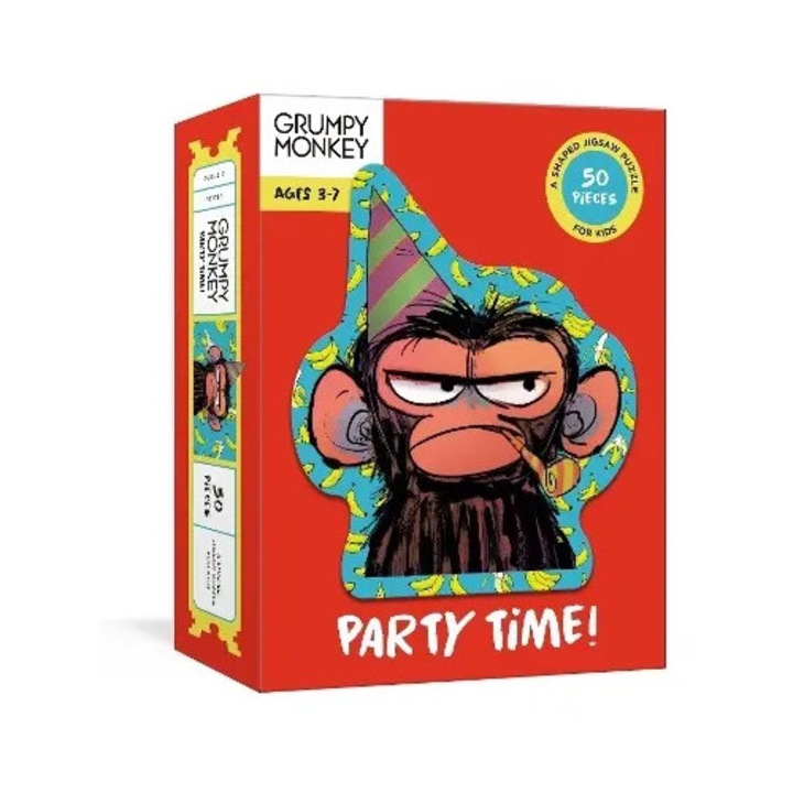 Puzzle gyerekeknek 50 darab Grumpy Monkey Jim Panzee arc 35x48cm