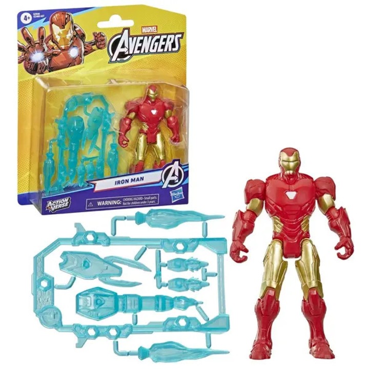 Figurina Iron Man Bosszúállók 11.5cm többszínű kiegészítőkkel szett