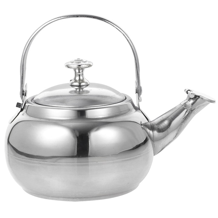 Ceainic inox 18x14.5x12cm maner anti-arsura