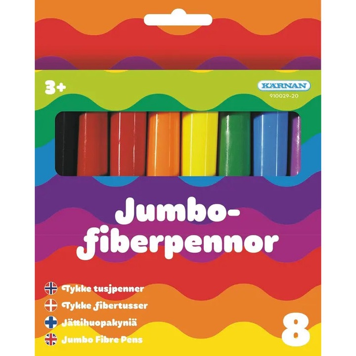 8 db jumbo rostirón készlet, többszínű, 3 év+