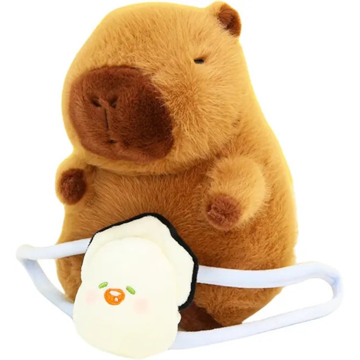 Plüss kapibara játék 22cm puha többszínű