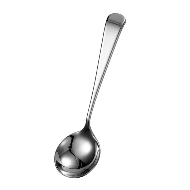 Lingura supa inox 15.5x4.2x2cm argintiu ergonomic