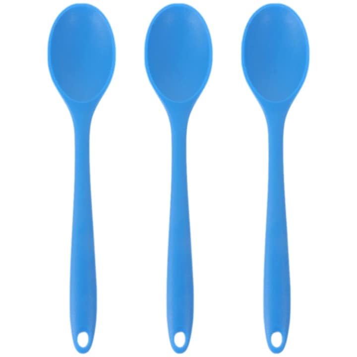 Linguri supa silicon, albastru, 20.5x4x1cm, set 3 bucati