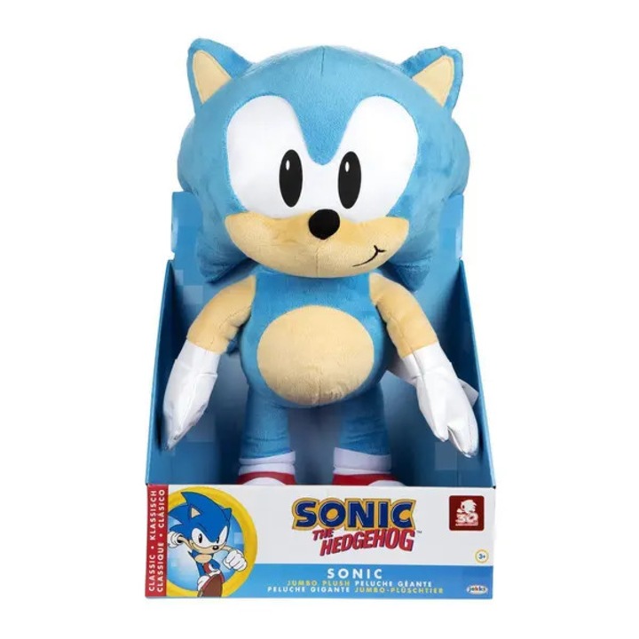 Sonic plüssjáték, jumbo, többszínű, 48cm
