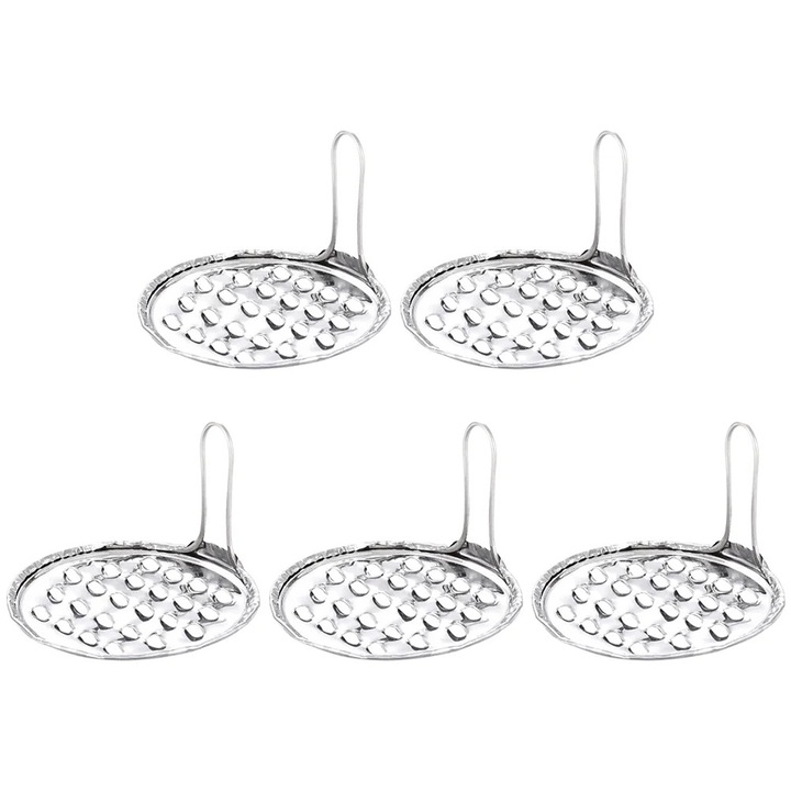 Set 5 razatoare pentru jeleu, otel inoxidabil, argintiu, 8x8x4.5cm