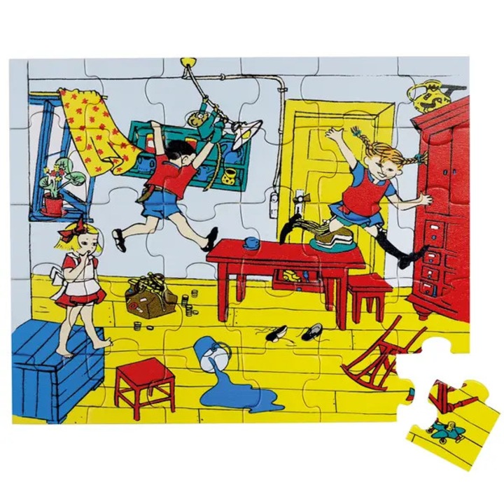 Pippi puzzle 30 darabos többszínű 18x22x0.3cm