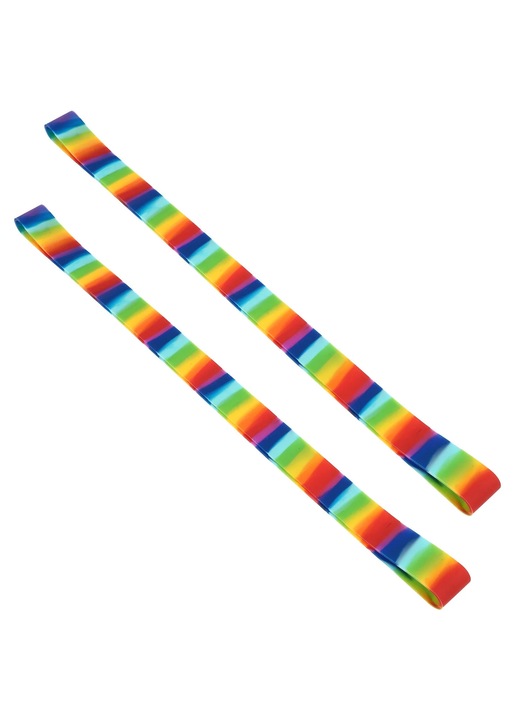 Banda pentru prosop plaja set 2 buc silicon 30x2x0.3cm multicolor