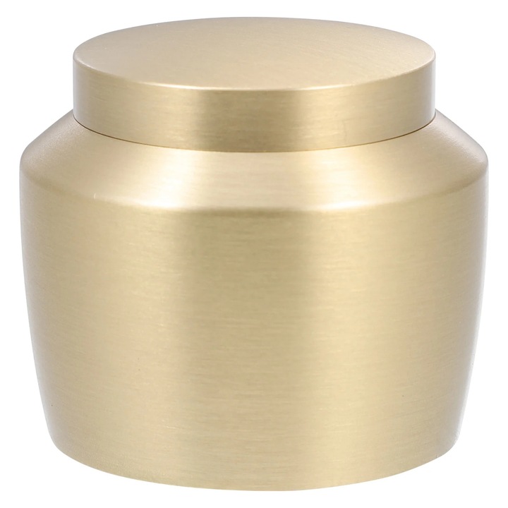 Recipient pentru ceai ZYBLSSBB LSM2xh4023-BCS0120010, din cupru cu capac etans, auriu, 4.5 x 4 x 4.5 cm