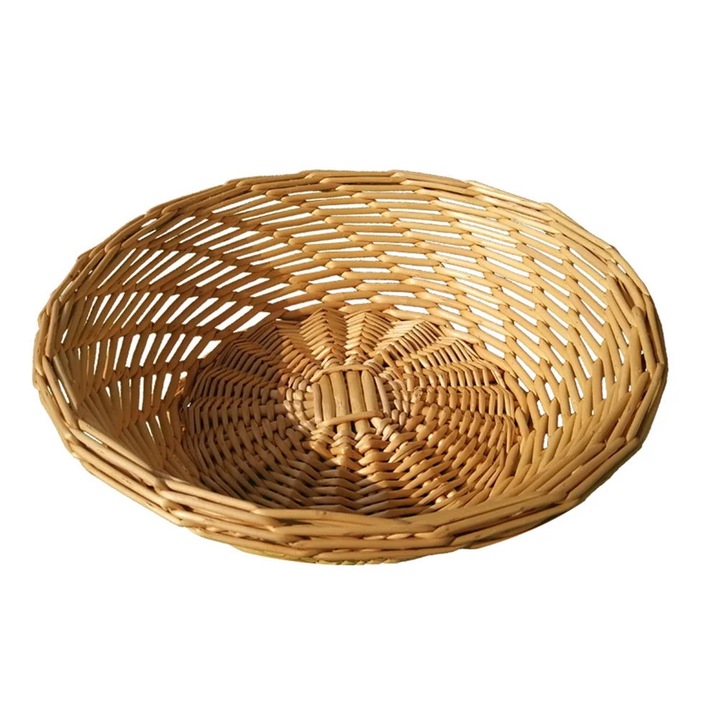 Cos depozitare multifunctional din nuiele 18x18x7cm maro
