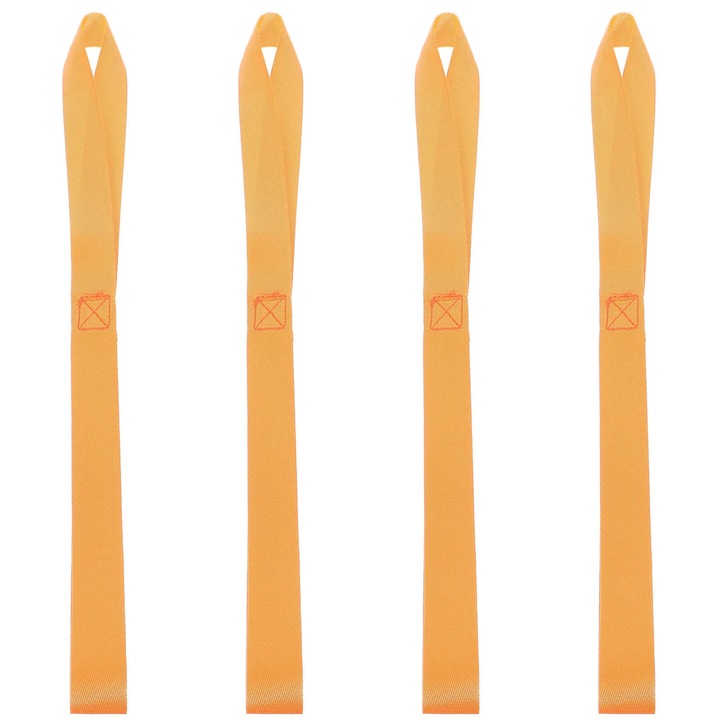 Set 4 chingi legare moto, nylon, portocaliu, 48x2.5x0.5cm